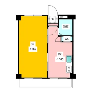 パレス富士本【2階】の間取り