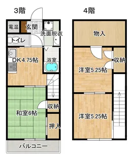 さくらB・D【3階】の間取り