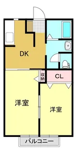 グリーン・ヴィレッジ【2階】の間取り