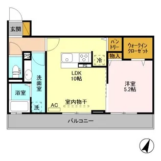 新潟県新潟市中央区南笹口2【アパート】の間取り