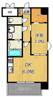 スプランディッドII【10階】の間取り
