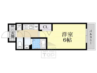 レオンコンフォート阿波座西【7階】の間取り