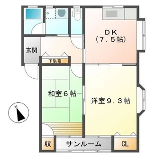 新潟県長岡市古正寺1【アパート】の間取り