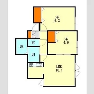 マウントツリー【2階】の間取り