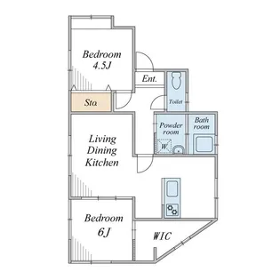 石田ハイツ【1階】の間取り
