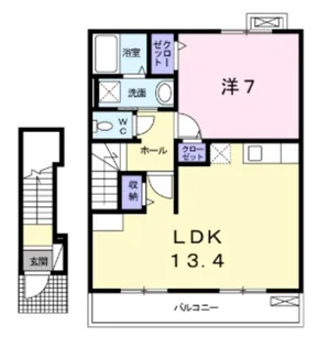 キャッスル・アイ【2階】の間取り