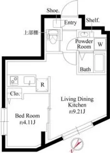 エルファーロ明大前III【1階】の間取り