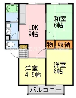 サンシティそが野【2階】の間取り