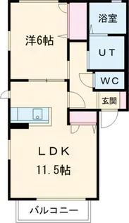 グリーングラス【1階】の間取り
