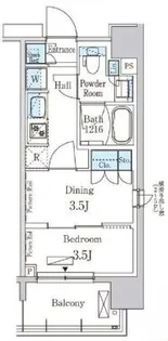パークアクシス上野EAST【3階】の間取り