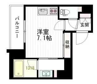 ヴィレッタ鉄砲町【3階】の間取り