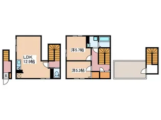 Fleur西台の間取り