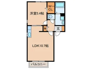 アクシス B棟【1階】の間取り