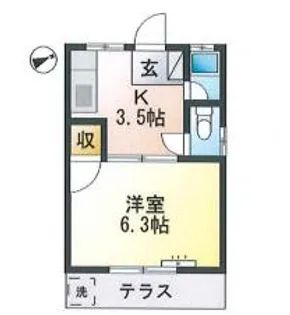 レニーハイツ【2階】の間取り