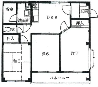 ヴィラハピネス【2階】の間取り