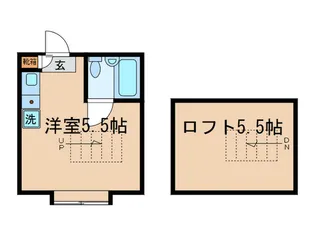 プラザUSA菊名【2階】の間取り