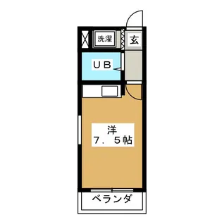 パレス吉田【4階】の間取り