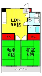 喜沢パールハイツ【3階】の間取り