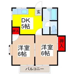 ベルフラット【1階】の間取り