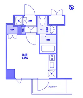 エクセリア二子多摩川III【4階】の間取り