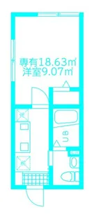 モンステラひばり【3階】の間取り