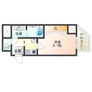 WINGS西九条【4階】の間取り