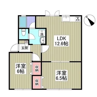 ベルフラット久喜【1階】の間取り