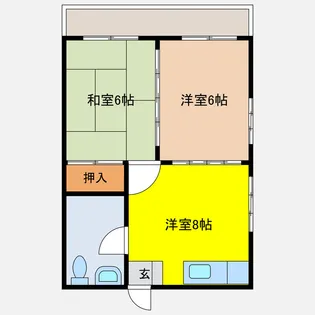 コーポMM【3階】の間取り