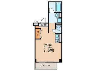 ハピネスコ-ト諏訪【2階】の間取り