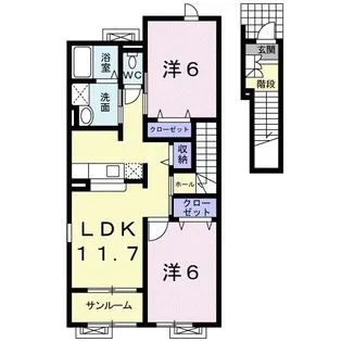 アタラクシア-V・B【2階】の間取り