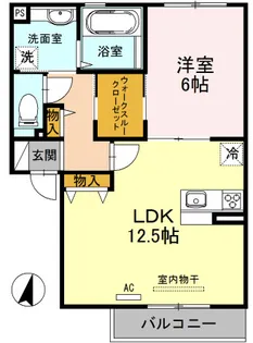 ラフィーネ徳庵【1階】の間取り