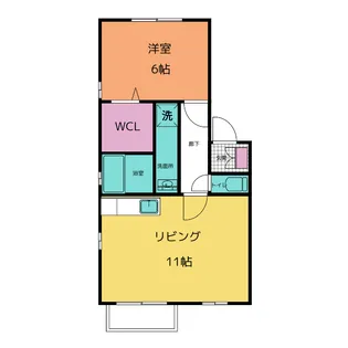 サニーヒル東寄合【2階】の間取り