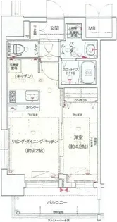 ファステート名古屋【2階】の間取り