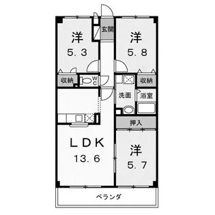 ヴィラアネックス【2階】の間取り
