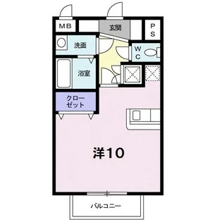ブローテ羽山B【2階】の間取り
