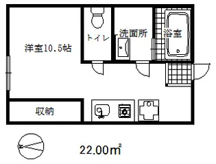 ビタミンテラス生田町【4階】の間取り