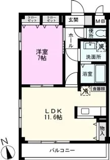 グラウィス【2階】の間取り