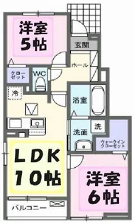 アルバ B【1階】の間取り