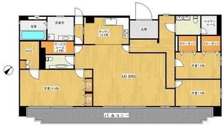 ロイヤルタワー春日【12階】の間取り