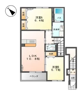 アルページュ【2階】の間取り