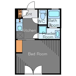 ヒルトップ代々木上原【1階】の間取り