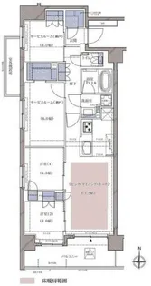 ディームス横濱青木町【8階】の間取り