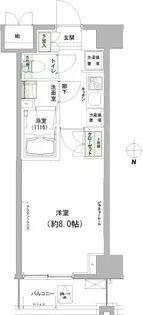ハーモニーレジデンス東京イースト【2階】の間取り