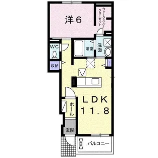 ハッピー上原タウン【1階】の間取り