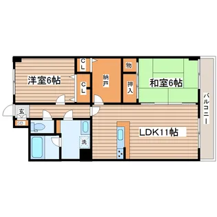 セントレアカマII【5階】の間取り