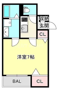 Gracias Court 若江岩田【3階】の間取り