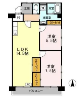 メゾン・ド・昭裕 II【3階】の間取り