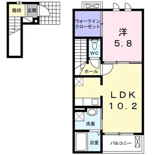 アバンテK:III【2階】の間取り