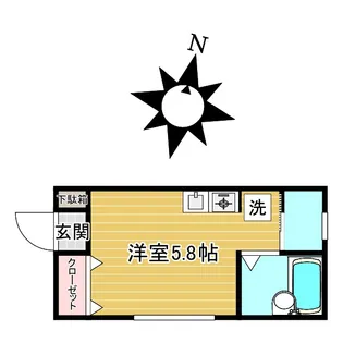 カーサ・コリーヌ【1階】の間取り