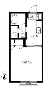 ジュネスドミールII【2階】の間取り